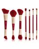 SPECTRUM SPECTRUM Very Cherry 10-Piece Dual Ended Makeup Brush, Sponge & Puff Set $90 Value - 5