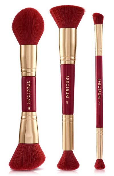 SPECTRUM SPECTRUM Very Cherry 3-Piece Makeup Brush Gift Set