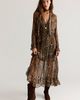 Spell Spell Damask Button Through Midi Dress - 4