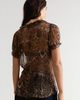 Spell Spell Damask Short Sleeve Blouse - 2