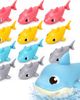Sperric Sperric 12pc Floating Shark Bath Toys for Toddlers Colorful Wind Up Swimming Sharks - 1