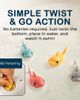 Sperric Sperric 12pc Floating Shark Bath Toys for Toddlers Colorful Wind Up Swimming Sharks - 4