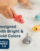 Sperric Sperric 12pc Floating Shark Bath Toys for Toddlers Colorful Wind Up Swimming Sharks - 5