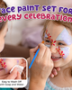 Sperric Sperric Face Paint Kit for Kids 20 Colors Face and Body Paint Set with Hair Chalk Glitter Brushes Sponges and Tattoos - 2