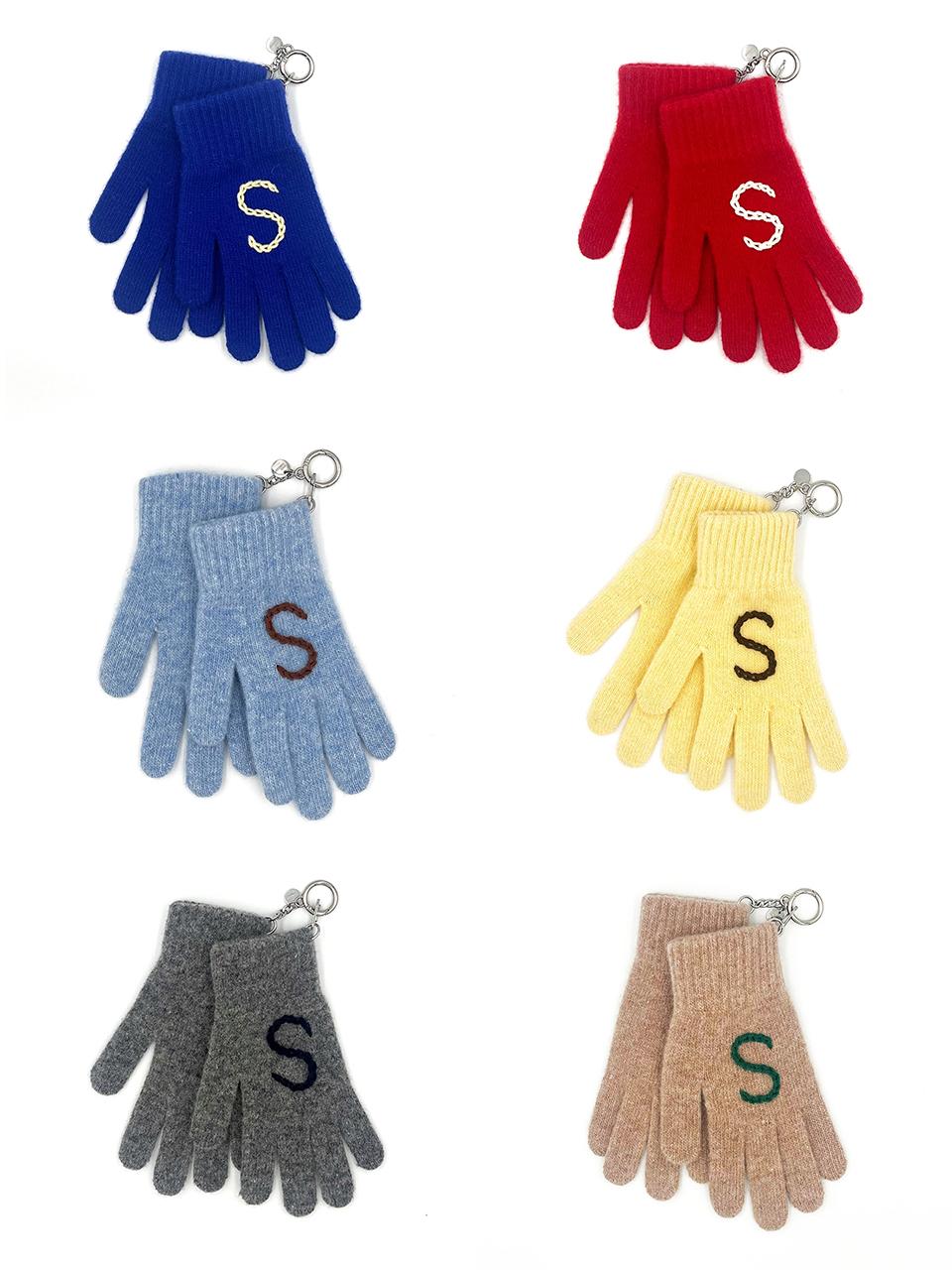Spicethingsup Lambswool Blend Two-Way Knit Gloves (4Color)
