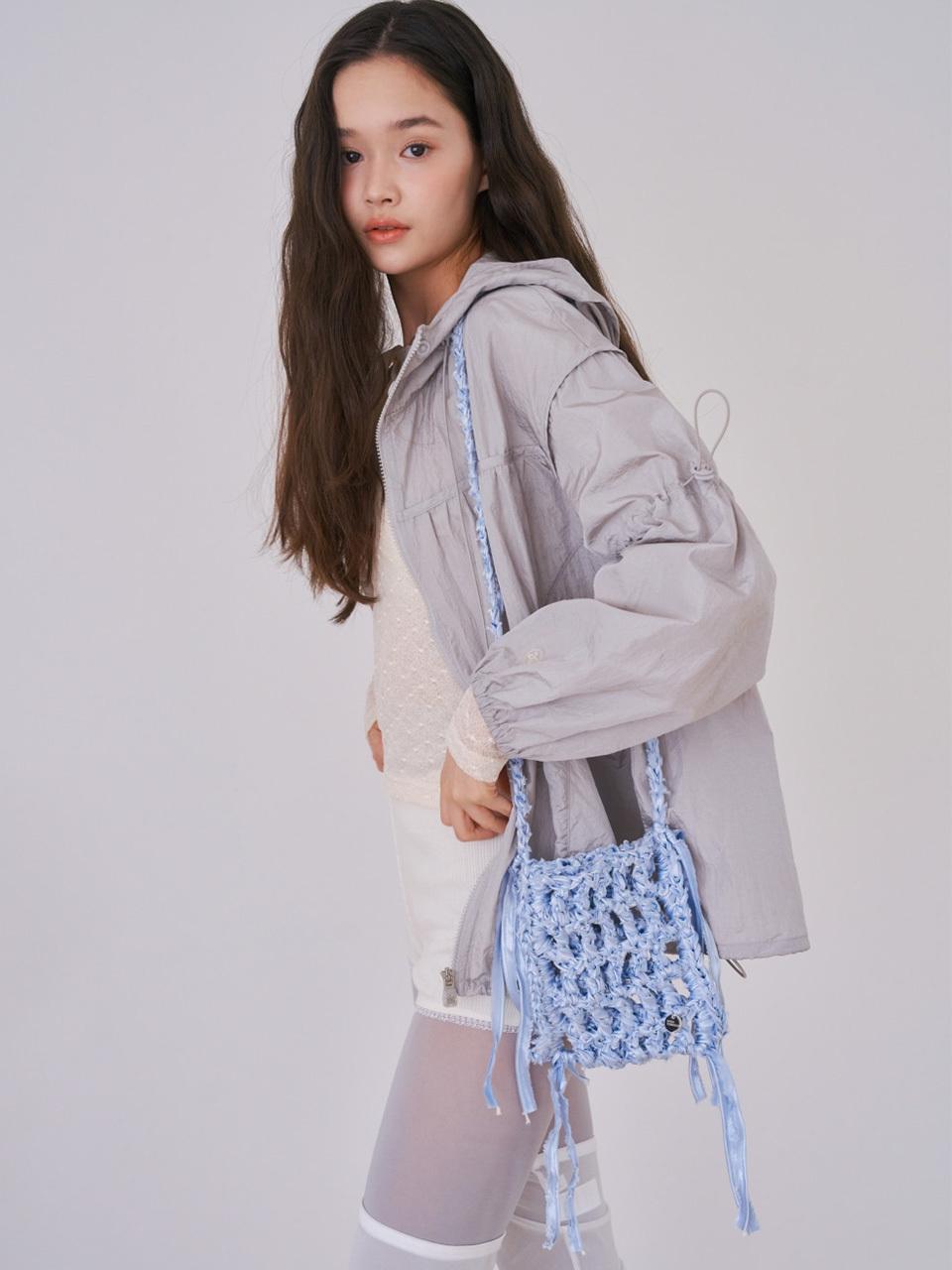 Spicethingsup Satin Net Mini Bag_Sky Blue