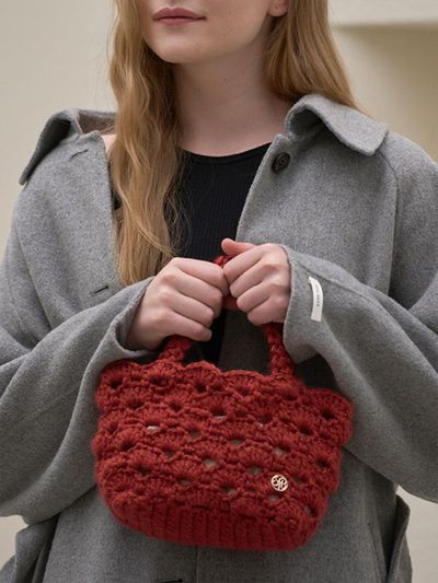 Spicethingsup Shell Pattern Handmade Mini Tote Bag [Bric]