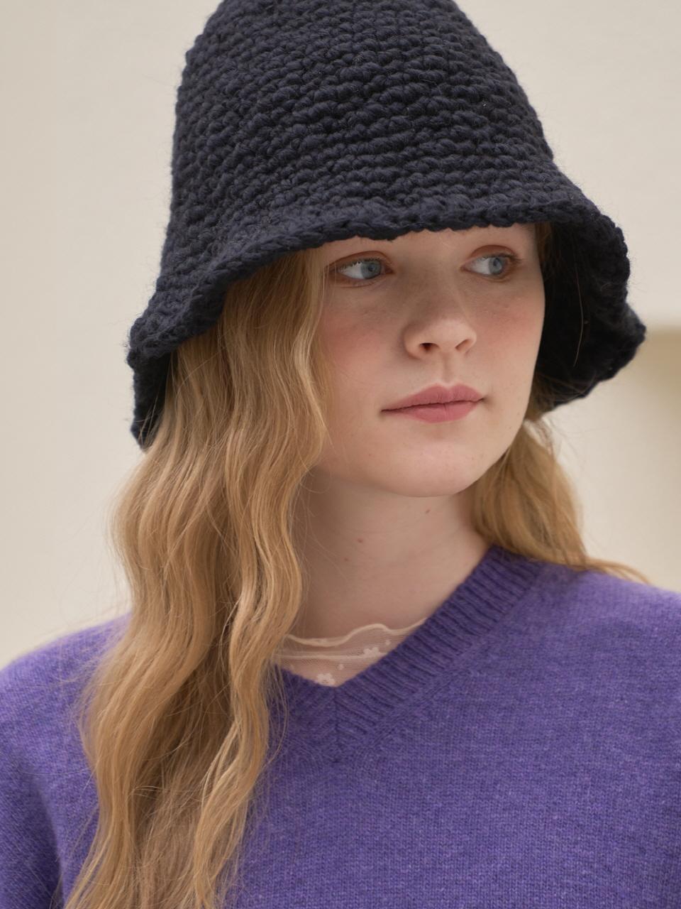 Spicethingsup Tweed Bucket Hat_Black