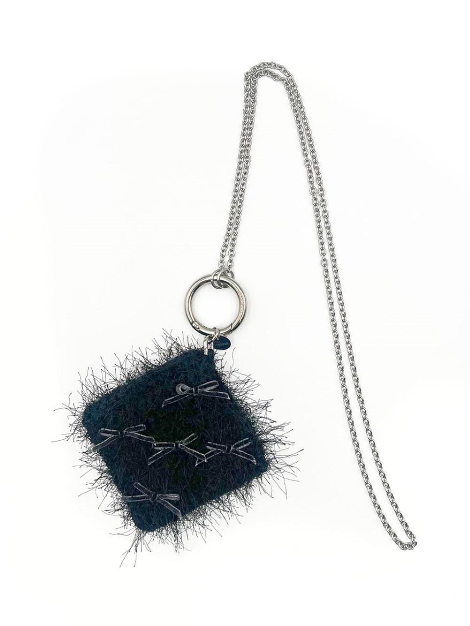 Spicethingsup Wallet & Key Ring Bag_Black + Chain