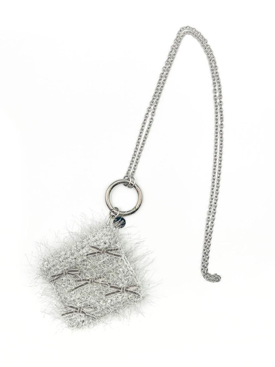 Spicethingsup Wallet & Key Ring Bag_Silver + Chain