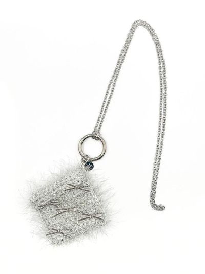 Spicethingsup Wallet & Key Ring Bag_Silver + Chain
