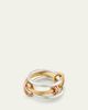 Spinelli Kilcollin Acacia MX Three Link Ring in Sterling Silver and Mixed Gold Connectors - 3
