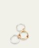 Spinelli Kilcollin Acacia MX Three Link Ring in Sterling Silver and Mixed Gold Connectors - 4