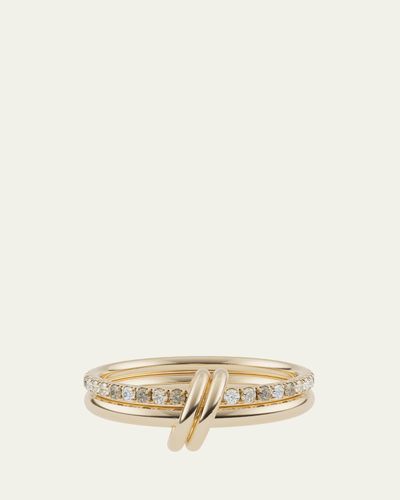 Spinelli Kilcollin Ceres Deux Yellow Gold Ring with Diamonds