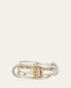 Spinelli Kilcollin Gemini SG Three Link Ring in Sterling Silver with Mixed Metal Accents - 1