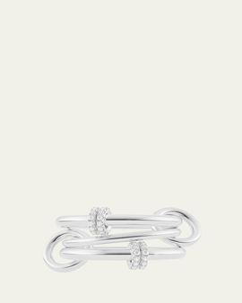 Spinelli Kilcollin Jovie Sterling Silver Diamond Pave Ring