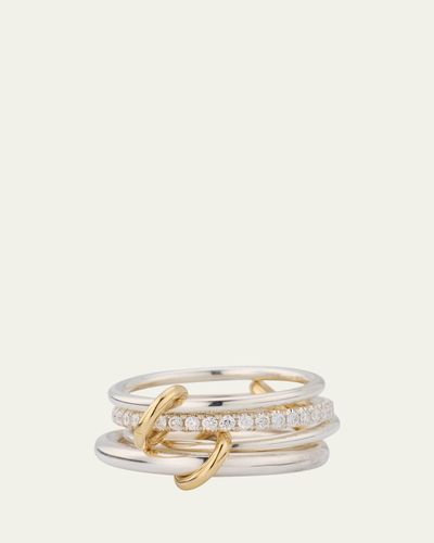 Spinelli Kilcollin Nimbus Silver and Gold Diamond Ring