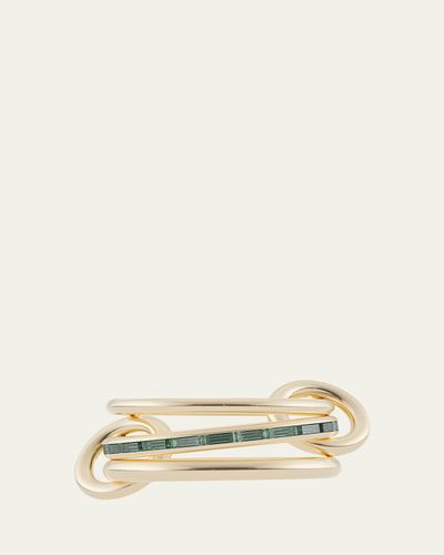 Spinelli Kilcollin Pyrus 18K Yellow Gold Ring with Baguette Emeralds