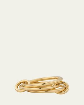 Spinelli Kilcollin Solarium Yellow Gold Three Linked Ring