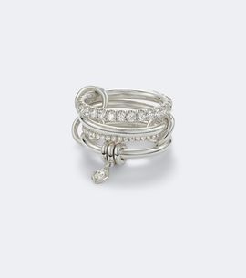 Spinelli Kilcollin Spinelli Kilcollin Inara Heart sterling silver ring with diamonds