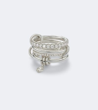 Spinelli Kilcollin Spinelli Kilcollin Inara Heart sterling silver ring with diamonds