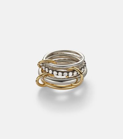 Spinelli Kilcollin Spinelli Kilcollin Janssen SG 18kt gold and sterling silver ring with diamonds