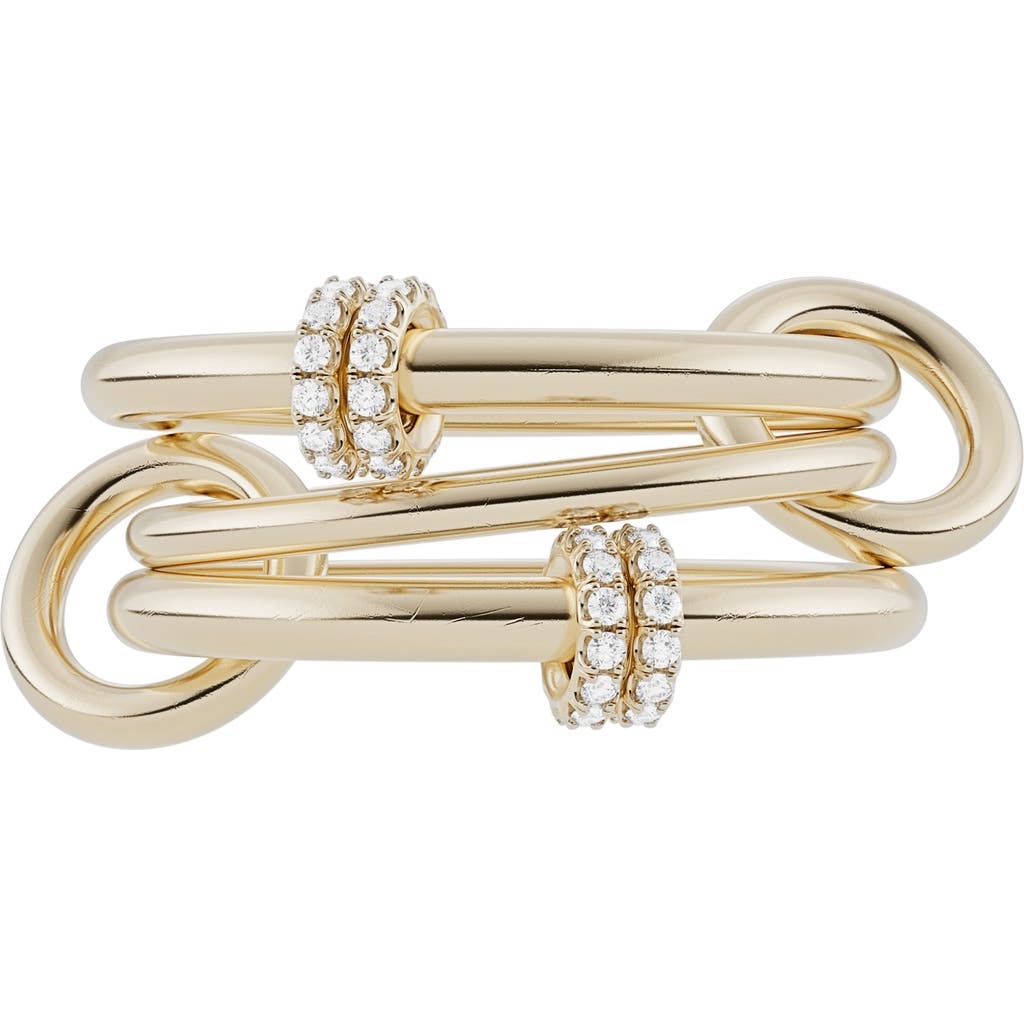 Spinelli Kilcollin Spinelli Kilcollin Jovie 18k Gold Diamond Stack Ring