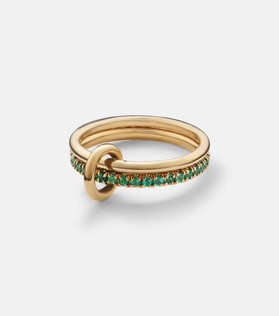 Spinelli Kilcollin Spinelli Kilcollin Marigold 18kt yellow gold ring with emeralds