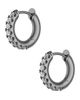 Spinelli Kilcollin Spinelli Kilcollin Mini Micro Hoop Pave Gris Earrings - 1