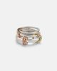 Spinelli Kilcollin Spinelli Kilcollin Orion sterling silver, 18kt gold, and 18kt rose gold ring - 1