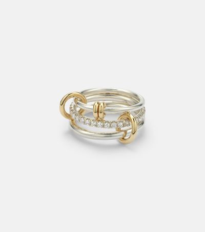 Spinelli Kilcollin Spinelli Kilcollin Raneth 925 sterling silver and 18kt gold ring with diamonds