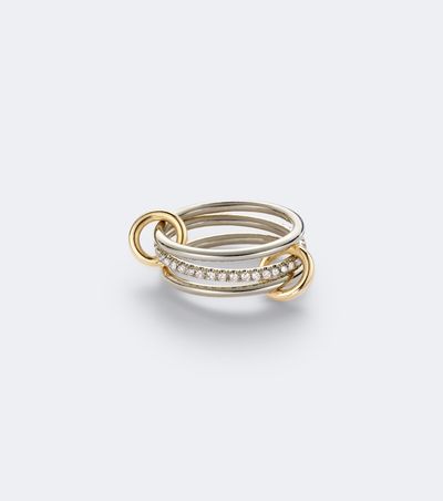 Spinelli Kilcollin Spinelli Kilcollin Sonny sterling silver and 18kt gold ring with diamonds