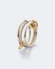 Spinelli Kilcollin Spinelli Kilcollin Sonny sterling silver and 18kt gold ring with diamonds - 4