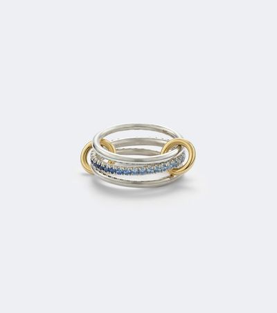 Spinelli Kilcollin Spinelli Kilcollin Tigris sterling silver and 18kt gold ring with sapphires