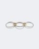 Spinelli Kilcollin Spinelli Kilcollin Tigris sterling silver and 18kt gold ring with sapphires - 4