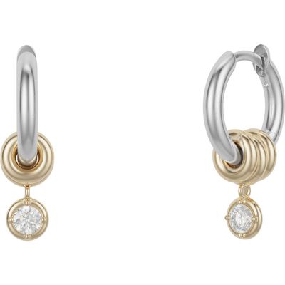 Spinelli Kilcollin Spinelli Kilcollin Zahra 18k Gold & Sterling Silver Diamond Drop Earrings 