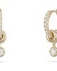 Spinelli Kilcollin Spinelli Kilcollin Zahra Diamond Pavé Huggie Hoop Earrings - 1