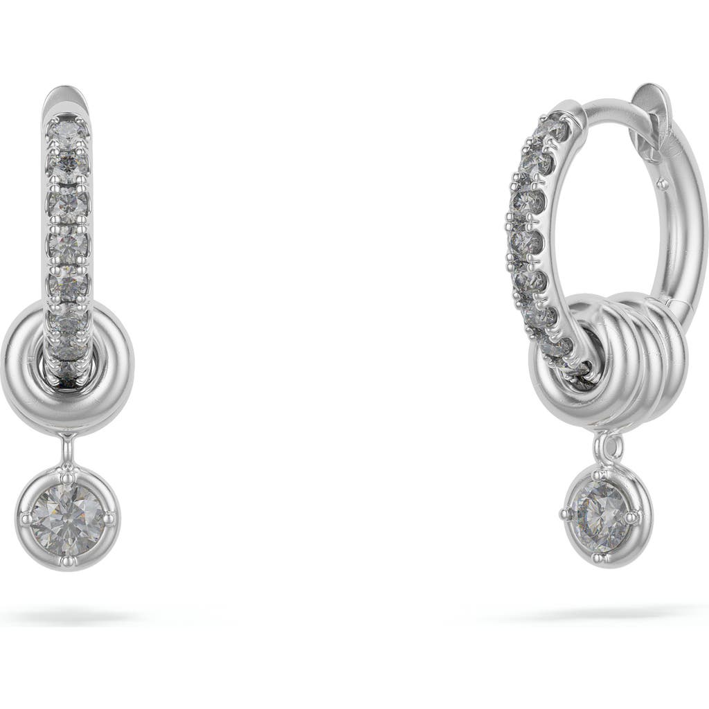 Spinelli Kilcollin Spinelli Kilcollin Zahra Grey Diamond Pavé Huggie Hoop Earrings