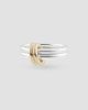 Spinelli Kilcollin Women's Core Calliope Sterling Silver & 18K Yellow Gold Double-Band Ring - 1