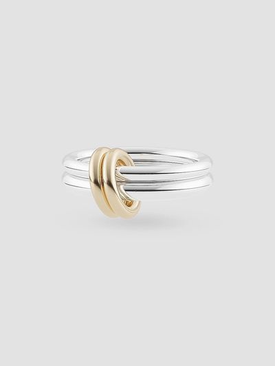 Spinelli Kilcollin Women's Core Calliope Sterling Silver & 18K Yellow Gold Double-Band Ring