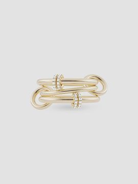 Spinelli Kilcollin Women's Core Jovie 18K Yellow Gold & 0.36 TCW Diamond Triple-Band Ring