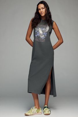 Spiritual Gangster Peace Love Midi Tank Dress