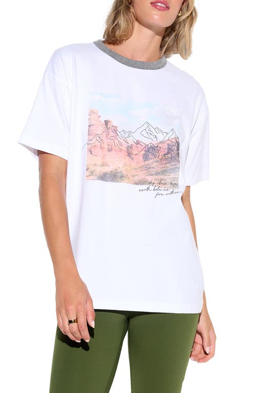 Spiritual Gangster Spiritual Gangster Above Me Boyfriend Ringer Graphic T-Shirt