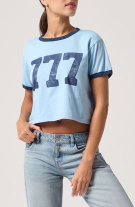 Spiritual Gangster Spiritual Gangster Good Karma 777 Graphic Cropped T-Shirt