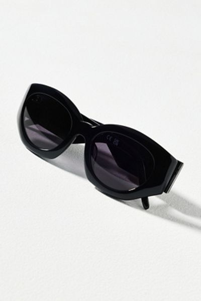 Spitfire Wrapped Geometric Oval Sunglasses