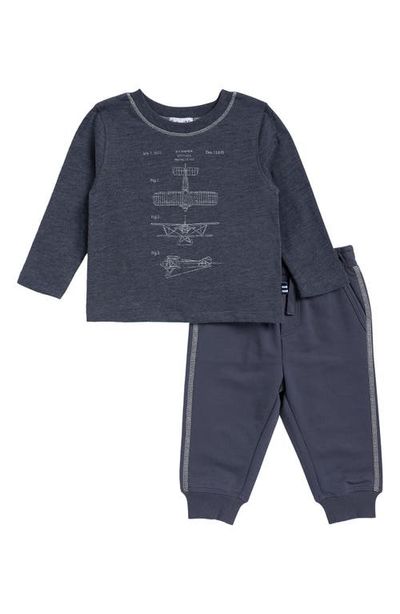 Splendid Splendid Aviation Academy Long Sleeve T-Shirt & Joggers Set