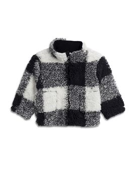 Splendid Splendid Boys' Plush Check Fleece Jacket