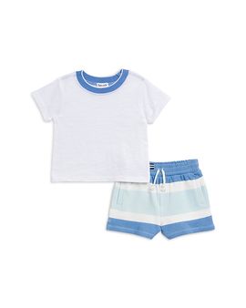 Splendid Splendid Boys' Positano Tee & Striped Shorts Set