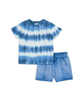 Splendid Splendid Boys' Sagrasso Tie Dyed Tee & Shorts Set