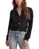Splendid Splendid Chandler Faux Fur Collar Embellished Sweater - 1